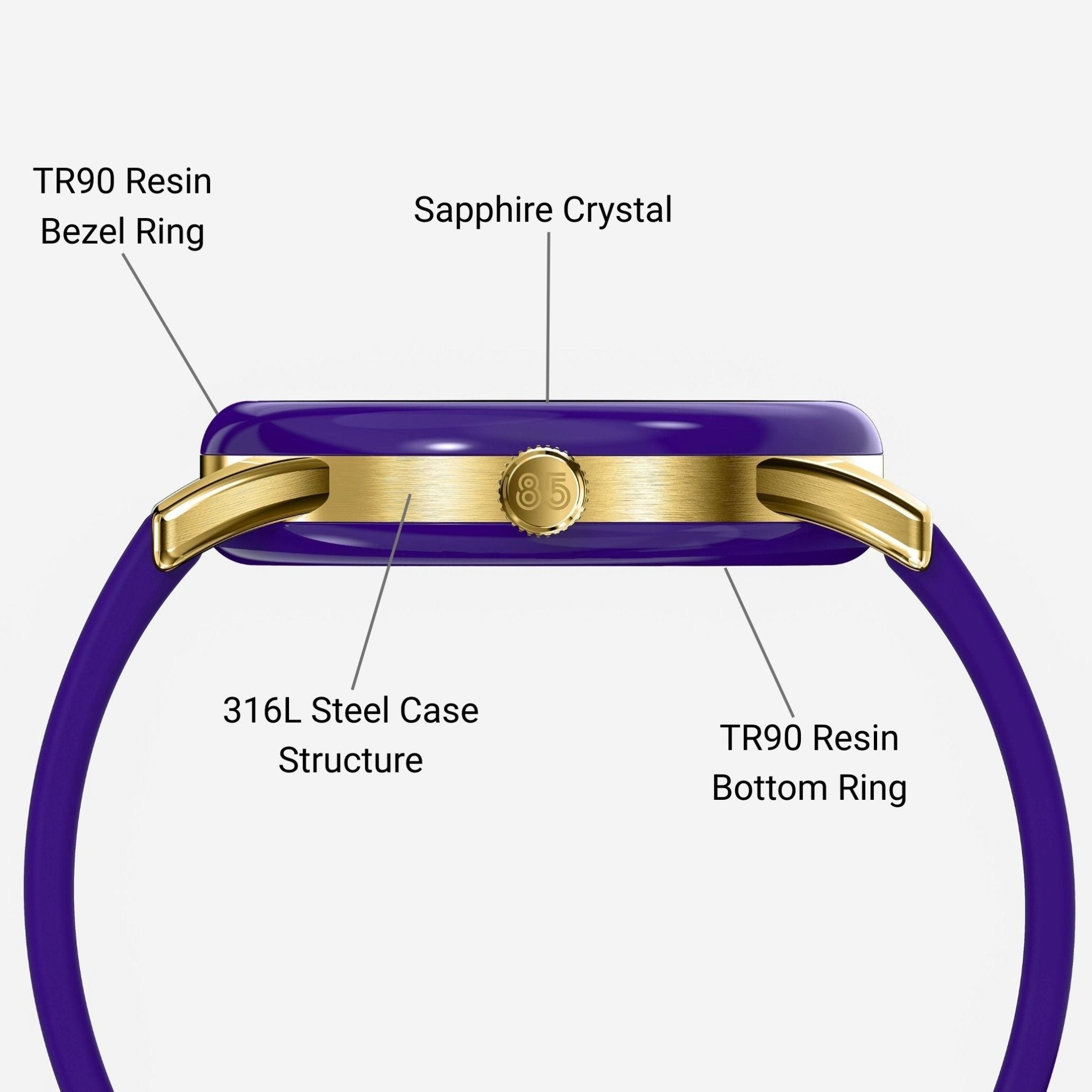 Model 1 Purple & Gold - 85RETRO